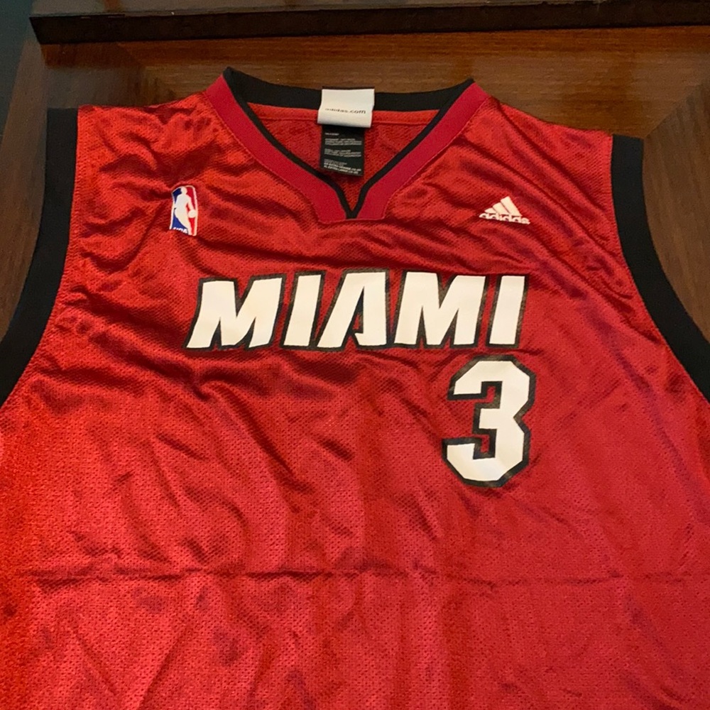 Adidas XL (18-20) 2007 Miami Heat #3 Wade jersey